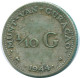 1/10 GULDEN 1944 CURACAO NIEDERLANDE SILBER Koloniale Münze #NL11760.3.D - Curacao