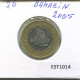 100 FILS 2005 BAHREÏN BAHRAIN Islamique Pièce BIMETALLIC #EST1014.2.F - Bahreïn