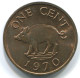 1 CENT 1970 BERMUDA Moneda #WW1192.E - Bermudes