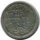 25 CENTS 1918 NEERLANDÉS NETHERLANDS PLATA Moneda #AR936.E - Monnaies D'or Et D'argent