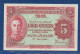 MALAYA - P. 7a – 5 Cents 01.07.1941 UNC-, No S/n  -"George VI" Issue - Malaysie