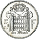 Monnaie, Monaco, Rainier III, 5 Francs, 1966, TTB+, Argent, Gadoury:MC 152 - 1960-2001 Nouveaux Francs