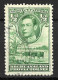 BECHUANALAND....KING GEORGE VI...(1936-52..).." 1938.."...HALFd....SG118....DEEP GREEN..... CDS....VFU. - 1885-1964 Bechuanaland Protectorate