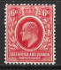 K,U,T....KING EDWARD VII..(1901-10..)..." 1907.."...6c.......SG36.....MH... - Protectorats D'Afrique Orientale Et D'Ouganda