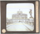 Delcampe - Italie - ROME - ROMA - Plaque De Verre Ancienne (1906) - Le Pont Et Le Château Saint-Ange - Ponts