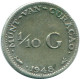 1/10 GULDEN 1948 CURACAO NEERLANDÉS NETHERLANDS PLATA #NL11951.3.E - Curacao