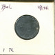 1 FRANC 1941 BELGIQUE-BELGIE BELGIUM Coin #AU614.U - 1 Franc