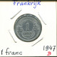 1 FRANC 1947 FRANCE Coin French Coin #AM294 - 1 Franc