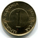 1 TOLAR 2001 SLOVENIA UNC Fish Coin #W11370.U - Eslovenia