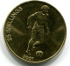 25 SHILLINGS 2001 SOMALIA UNC Soccer Player Coin #W11229.U - Somalië