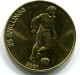 25 SHILLINGS 2001 SOMALIA UNC Soccer Player Coin #W11229.U - Somalia