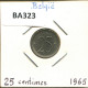 25 CENTIMES 1965 DUTCH Text BELGIUM Coin #BA323.U - 25 Cents