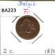 2 CENTIMES 1870 FRENCH Text BELGIQUE BELGIUM Pièce #BA223.F - 2 Cents