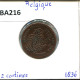 2 CENTIMES 1836 FRENCH Text BELGIQUE BELGIUM Pièce #BA216.F - 2 Centimes