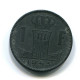 1 FRANC 1943 BELGIQUE-BELGIE BELGIEN BELGIUM Münze #BB405.D - 1 Franc