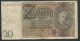 DEUTSCHES REICH 20 REICHSMARK 22.01.1929 LETTER E SERIE   M.24072660  - LAURA 4108 - 20 Reichsmark