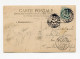 !!! 5C TYPE BLANC DE FRANCE SUR CPA DE 1904 DE MONTE CARLO, CACHET PRINCIPAUTE DE MONACO - Lettres & Documents