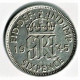 GRANDE BRETAGNE / SIX PENCE / GEORGES VI / 1945 ,: ETAT TTB + / ARGENT - Otros & Sin Clasificación