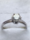 Delcampe - Bague En Argent 925 Sertie D'un Brillant / Taille 54 - Ring