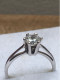 Delcampe - Bague En Argent 925 Sertie D'un Brillant / Taille 54 - Anelli