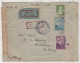 TURKEY,TURKEI,TURQUIE ,ISTANBUL TO IENGLAND ,,1943 ,CENSOR, EGYPTIAN ,CENSORSHIP ,COVER - Covers & Documents