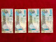 QATAR = Set Of 4 Banknotes - 1 X 4 Riyals - Qatar