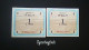 Italy 1943: 2 X 1 Lira With Consecutive Serial Numbers - Occupation Alliés Seconde Guerre Mondiale