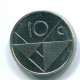 10 CENTS 1990 ARUBA (NEERLANDÉS NETHERLANDS) Nickel Colonial Moneda #S13628.E - Aruba