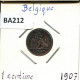 1 CENTIME 1907 FRENCH Text BÉLGICA BELGIUM Moneda #BA212.E - 1 Cent