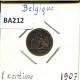 1 CENTIME 1907 FRENCH Text BÉLGICA BELGIUM Moneda #BA212.E - 1 Centime