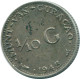 1/10 GULDEN 1948 CURACAO NEERLANDÉS NETHERLANDS PLATA #NL11967.3.E - Curaçao