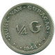 1/4 GULDEN 1944 CURACAO NEERLANDÉS NETHERLANDS PLATA Colonial #NL10606.4.E - Curaçao