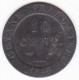 Guyane Française . 10 Centimes 1846 , Louis Philippe I,  Lec. 32 - Guyane Française