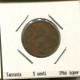 5 CENTI 1966 TANZANIA Moneda #AS358.E - Tansania