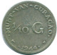 1/10 GULDEN 1944 CURACAO NIEDERLANDE SILBER Koloniale Münze #NL11805.3.D - Curacao