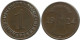 1 REICHSPFENNIG 1924 G DEUTSCHLAND Münze GERMANY #AD431.9.D - 1 Rentenpfennig & 1 Reichspfennig