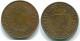 1 CENT 1962 SURINAM NIEDERLANDE Bronze Fish Koloniale Münze #S10896.D - Surinam 1975 - ...