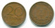 20 PFENNIG 1969 DDR EAST DEUTSCHLAND Münze GERMANY #DE10031.3.D - 20 Pfennig