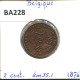 2 CENTIMES 1876 FRENCH Text BELGIQUE BELGIUM Pièce #BA228.F - 2 Cents