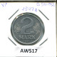 2 DM 1977 A DDR EAST ALLEMAGNE Pièce GERMANY #AW517.F - 2 Marcos