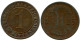 1 REICHSPFENNIG 1925 F ALLEMAGNE Pièce GERMANY #DB775.F - 1 Rentenpfennig & 1 Reichspfennig