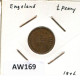 HALF PENNY 1976 UK GRANDE-BRETAGNE GREAT BRITAIN Pièce #AW169.F - 1/2 Penny & 1/2 New Penny