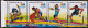 SPORTS- BADMINTON-WRESTLING-ATHLETICS- SETENANT STRIP- YELLOW SHIFT-INDIA-2008-MNH-PA12-84 - Variétés Et Curiosités