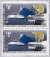 PRESERVE GLACIERS-POLAR BEAR- CONSTANT ERROR- WHITE SUN DOT IN UPPER STAMP-PAIR- INDIA -ERROR-MNH-PA12-66 - Varietà & Curiosità