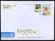 Japan, Yokohama 2004 Air Mail Cover Used To Arleta | Mi 3665, 2509A Butterfly, Pagoda, Religion, Temple, Flowers, Daisy - Cartas & Documentos