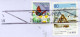 Japan, Togura 2013 Air Mail Cover Used To İzmir | Mi 2509A, 5175 Butterfly, Daisy, Houses In Snow, UNESCO World Heritage - Covers & Documents