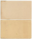 India - Travancore-Cochin 1950 2 Different Mint Postal Cards - 4p. State Seal - Elephants - Travancore-Cochin