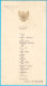 JOSIP BROZ TITO Yugoslavia President Visit Indonesia - Bogor (1958) Menu * Yugoslav Navy JRM Ship GALEB JNA Army Sukarno - Documents