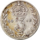 Monnaie, Grande-Bretagne, George V, 3 Pence, 1916, TB+, Argent, KM:813 - F. 3 Pence