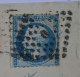 BR2 FRANCE  LETTRE RRR 1852  PARIS  A  MOULINS +N°22 PERCé EN LIGNE +AFF. INTERESSANT++ - 1862 Napoléon III.